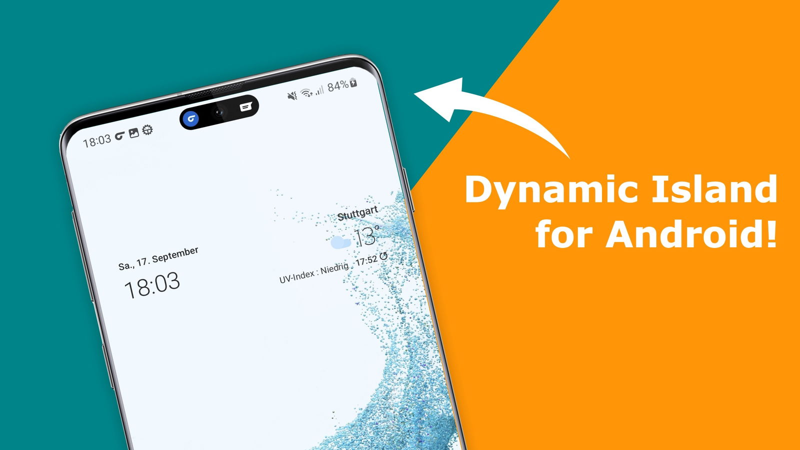 Captura de pantalla de la aplicación DynamicSpot en un smartphone Android.