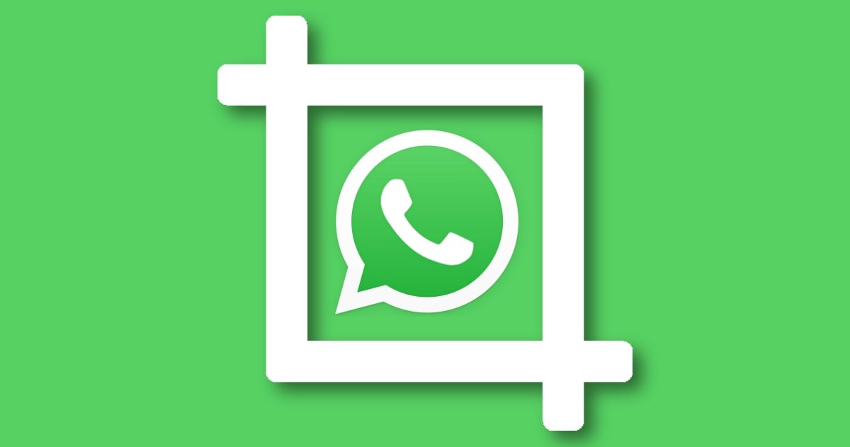 Logo de WhatsApp con icono de recortar