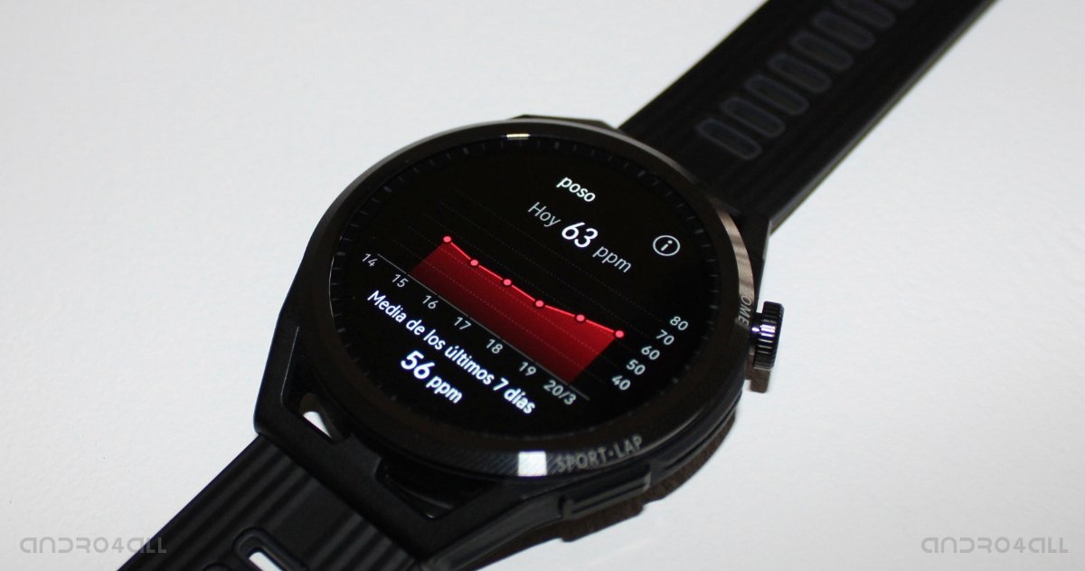 Historial frecuencia cardiaca Huawei Watch GT Runner