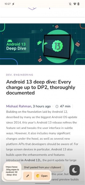 El portapapeles de Android 13 mejora gracias a esta útil función