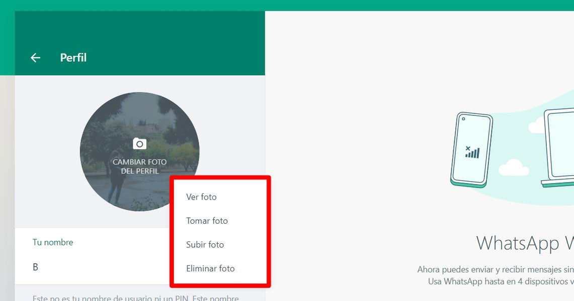 Cómo cambiar la foto de perfil en WhatsApp en móvil y PC