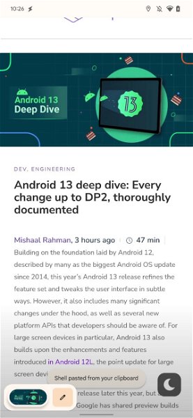 El portapapeles de Android 13 mejora gracias a esta útil función