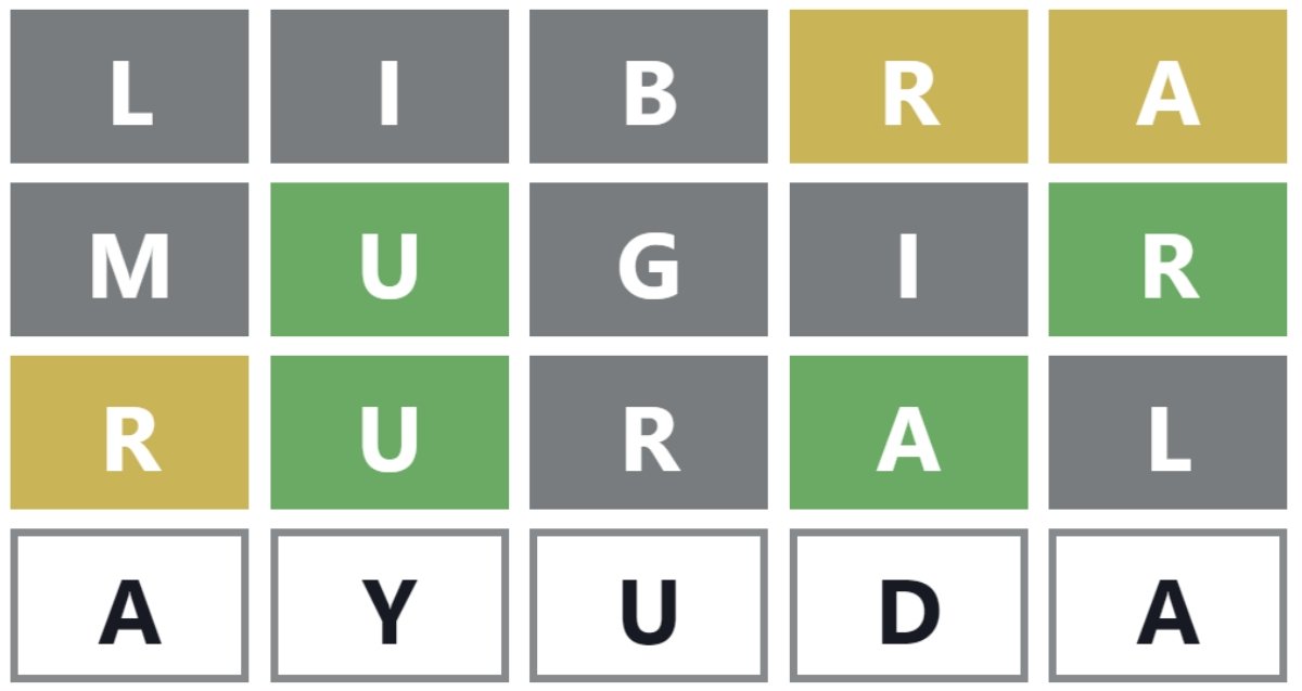 Wordle en español 264 solución y pistas – GONZALO VARAS