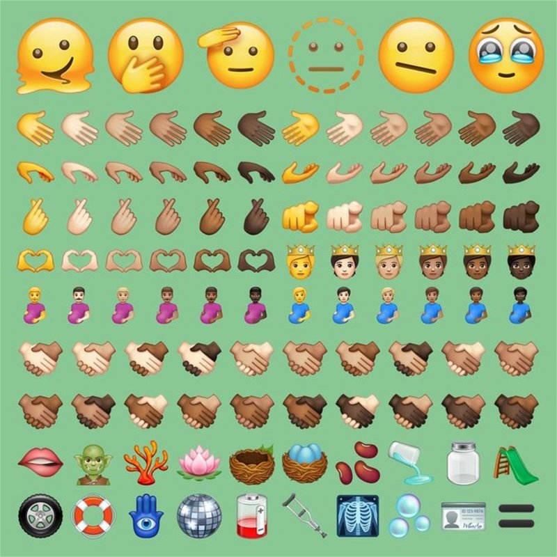 These are 107 new emojis that you can actually see in your WhatsApp
