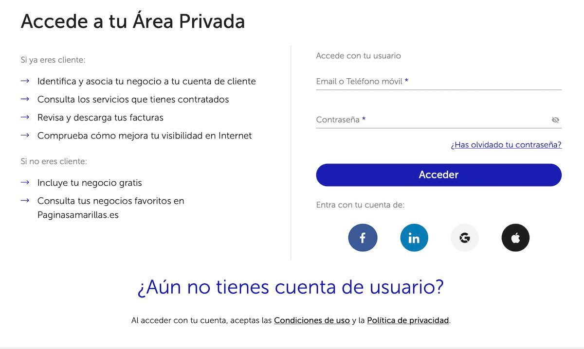 Soy una empresa, ¿cómo puedo hacer para salir en Páginas Amarillas?