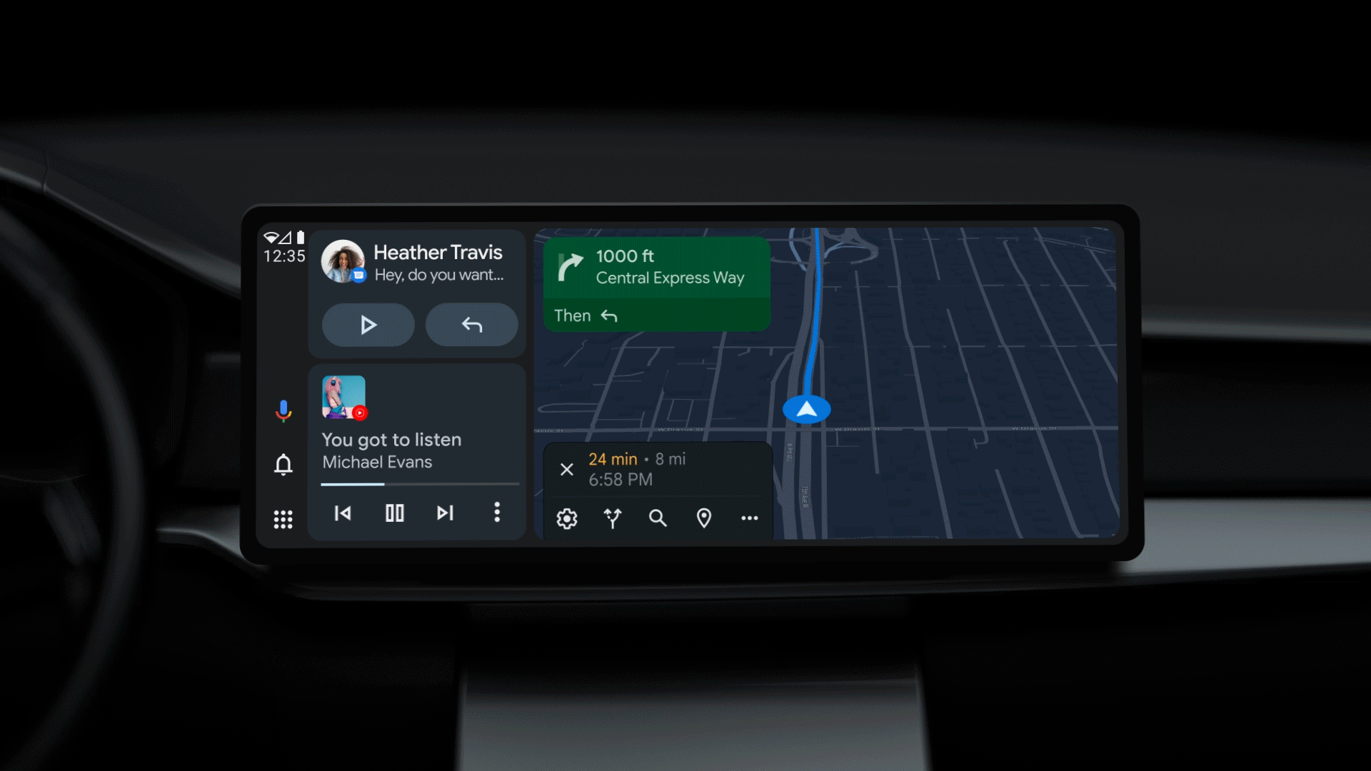 Android Auto se actualiza a lo grande con modo pantalla partida y nuevo diseño