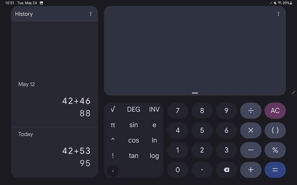 La calculadora de Google es ahora incluso mejor: tiene una segunda columna especial para tablets