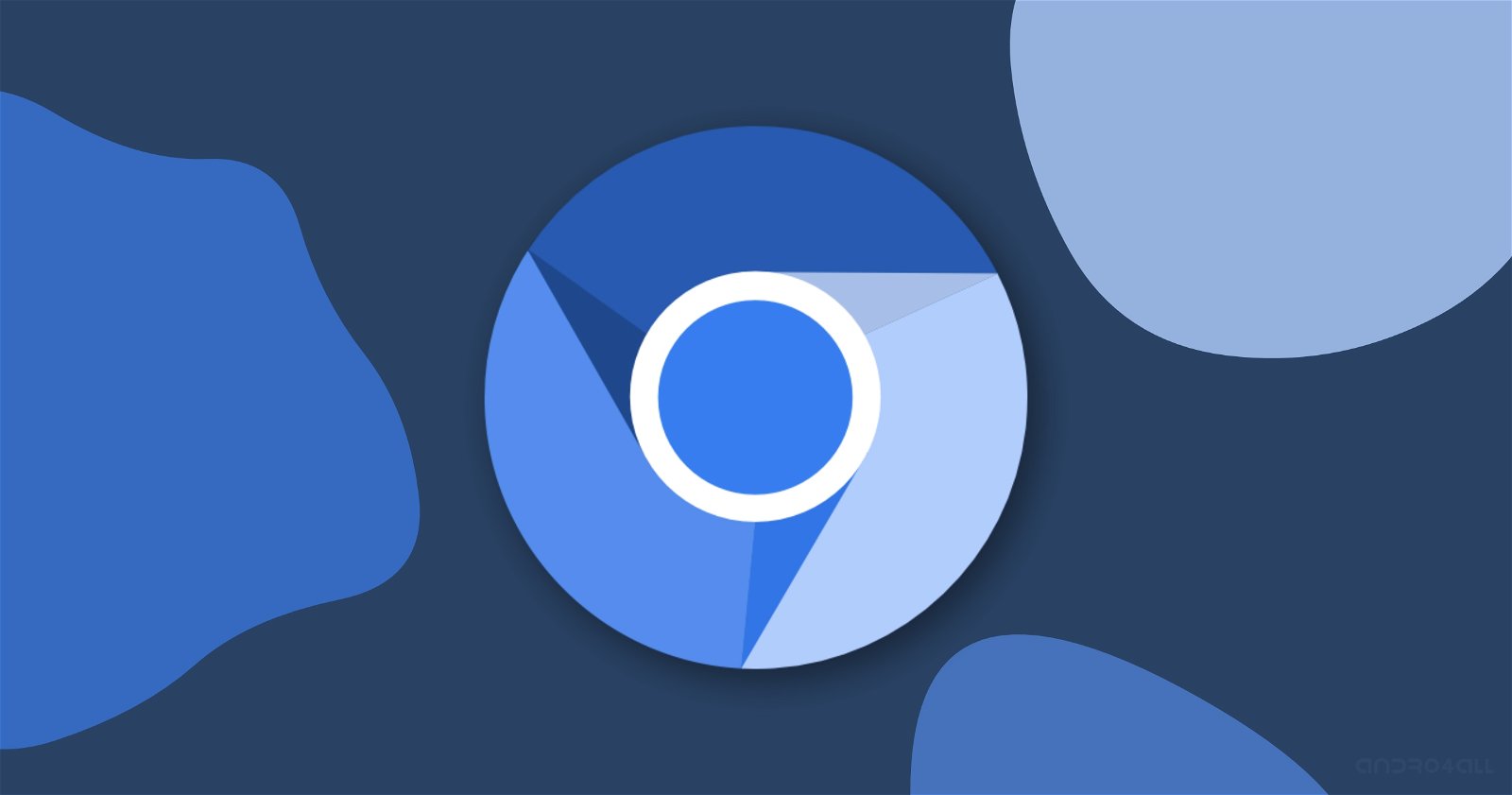 El icono de Chromium, la versión de código abierto del navegador de Google.