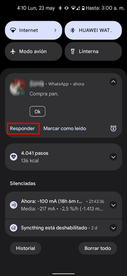 How to read and reply to WhatsApp messages without opening the app