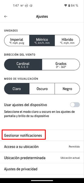 Cómo configurar una alerta por calor extremo o por alta radiación solar en tu móvil Android