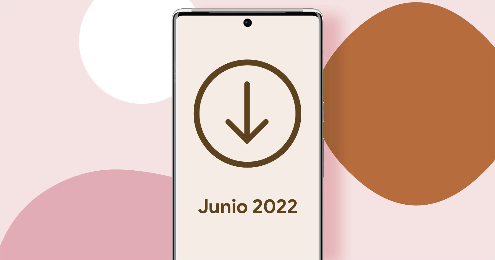 Móvil con la actualización Android de junio de 2022