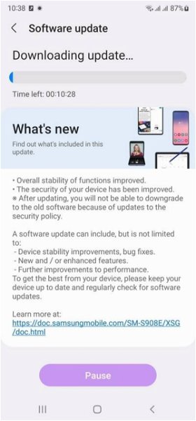 Estos 4 Samsung de gama alta también están recibiendo la actualización Android de junio