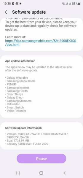 Estos 4 Samsung de gama alta también están recibiendo la actualización Android de junio