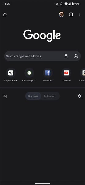 Google Chrome para Android cambia el diseño de la página de inicio