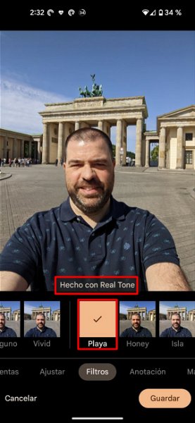 Cómo aplicar los filtros Real Tone en Google Fotos