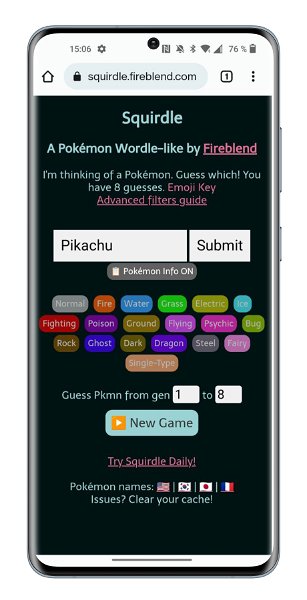Squirdle, el Wordle solo apto para fans de Pokémon: así puedes jugarlo