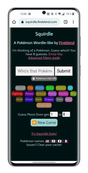 Squirdle, el Wordle solo apto para fans de Pokémon: así puedes jugarlo