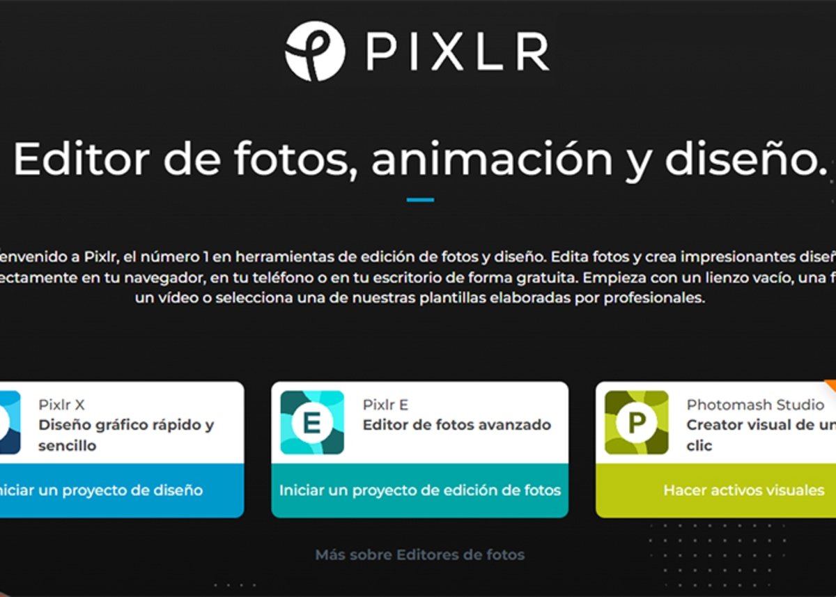 Pixlr4: editor de fotos, animación y diseños online