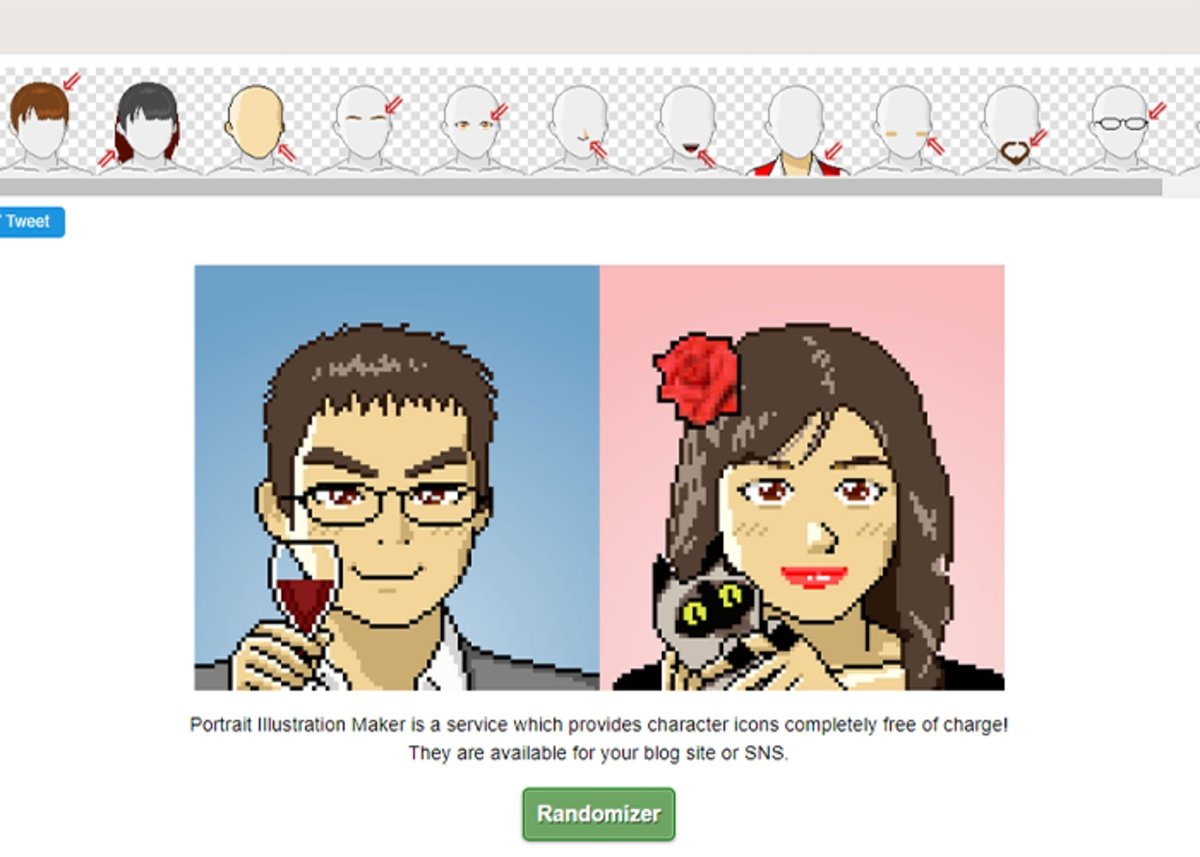 Portrait Illustration Maker: espacio gratuito para crear avatares libremente