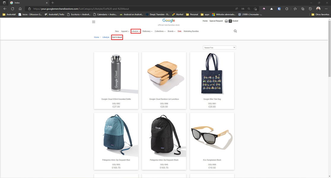 No mucha gente lo sabe, pero Google tiene una tienda online solo para comprar merchandising del buscador