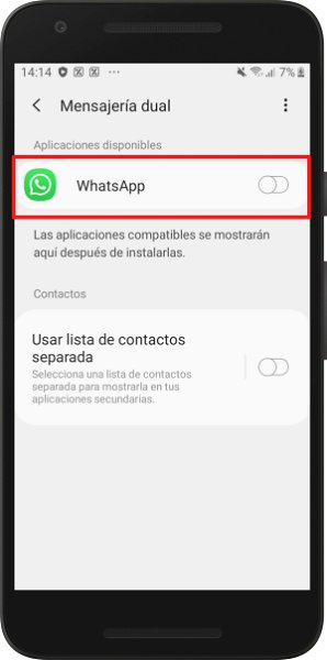 Así es como puedes tener dos cuentas de WhatsApp diferentes en tu móvil Samsung