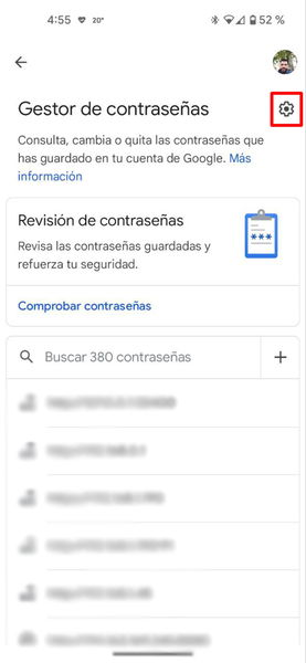 Como crear un acceso directo al gestor de contraseñas de Google en la pantalla de inicio de tu móvil Android