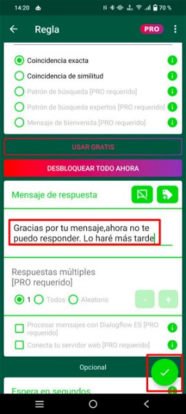 Con este truco podrás programar WhatsApp para que responda mensajes automáticamente