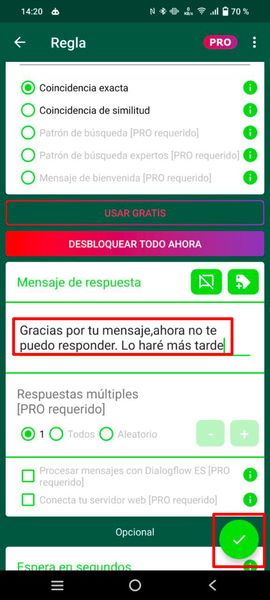 Con este truco podrás programar WhatsApp para que responda mensajes automáticamente