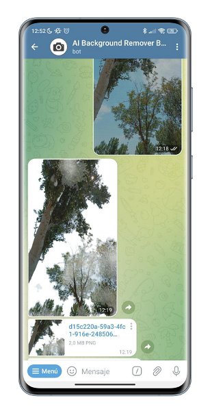 How to erase the background of any photo with the help of Telegram