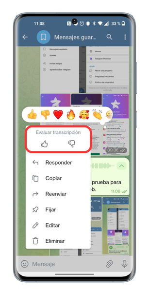 Transcribe las notas de voz con Premium: Telegram acaba de adelantar a WhatsApp con su nueva función