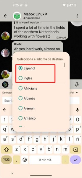 Así puedes traducir texto en tiempo real con el teclado de tu móvil