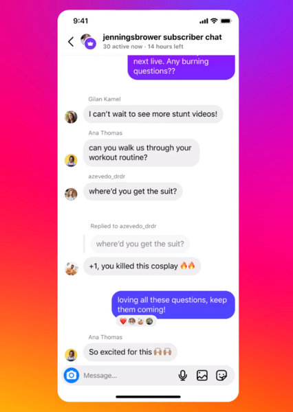 Instagram actualiza sus suscripciones de pago con chats y reels exclusivos para suscriptores