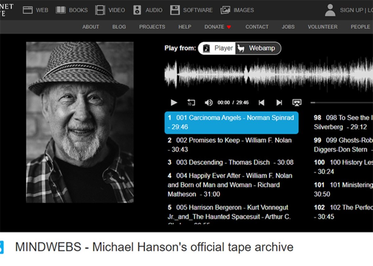 MINDWEBS: obras realizadas por Michael Hanson disponibles para escuchar en audiolibros