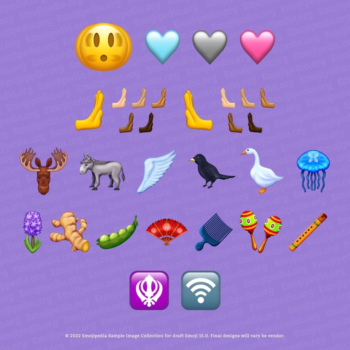 Lista completa de nuevos emojis para 2023