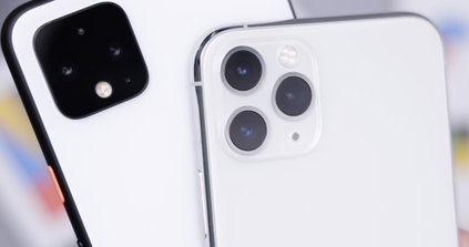 Google Pixel 4 y iPhone 12 Pro