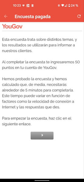 Así es como he ganado 25 euros en seis meses respondiendo encuestas con una app