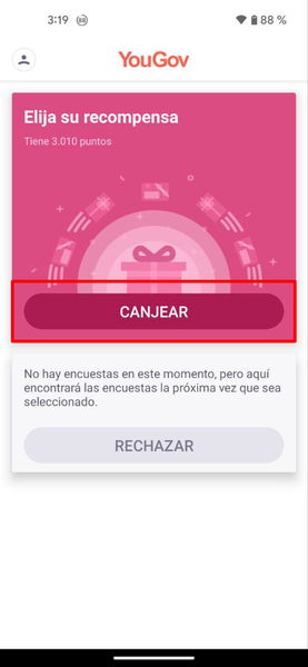 Así es como he ganado 25 euros en seis meses respondiendo encuestas con una app