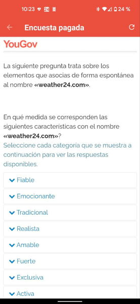 Así es como he ganado 25 euros en seis meses respondiendo encuestas con una app