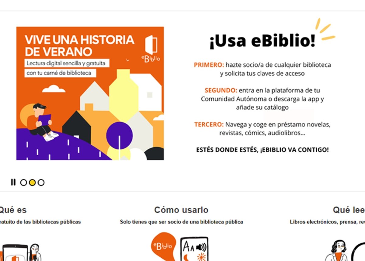 eBiblio: biblioteca gratuita de uso público