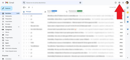Abra su cuenta de Gmail en su PC