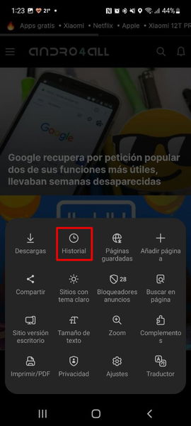 Los mejores trucos del navegador de tu móvil Samsung