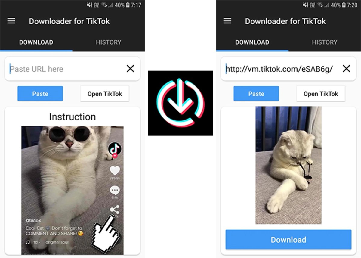 Descarga vídeos de TikTok sin marca de agua con Downloader for TikTok