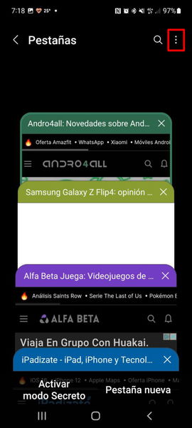 Los mejores trucos del navegador de tu móvil Samsung