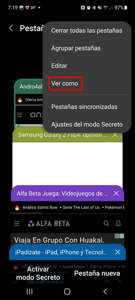 Los mejores trucos del navegador de tu móvil Samsung