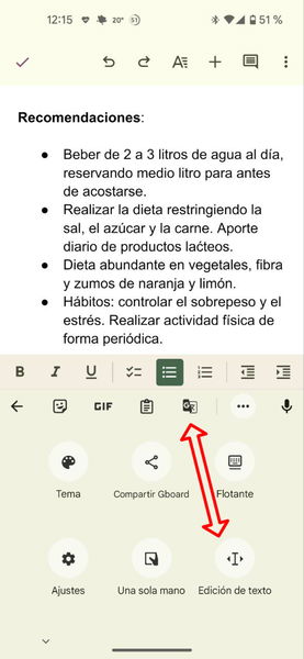 Así puedes editar texto fácilmente con el teclado de tu móvil