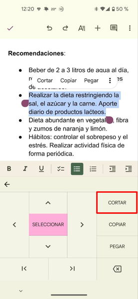 Así puedes editar texto fácilmente con el teclado de tu móvil