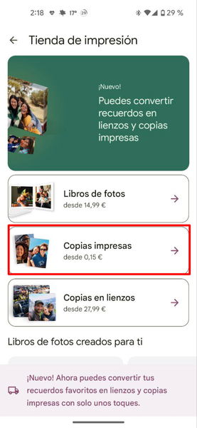 Cómo imprimir fotos con Google Fotos y recibirlas en casa: guía paso a paso