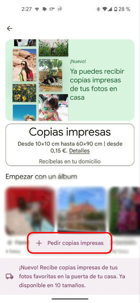 Cómo imprimir fotos con Google Fotos y recibirlas en casa: guía paso a paso