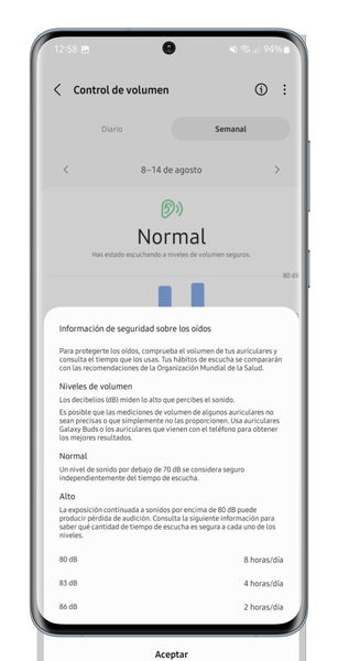 Tu móvil Samsung esconde una función para proteger tus oídos: así puedes activarla