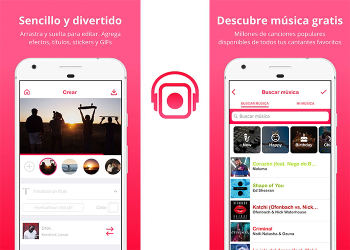 Lomotif: sencillo y divertido con música gratis